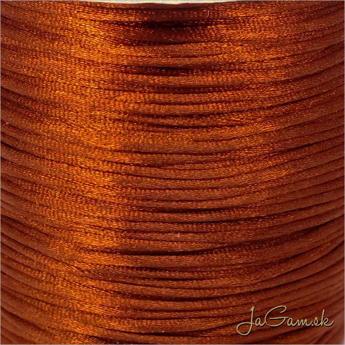 Nylonová šnúrka 1mm, hnedá - 1m (1017)
